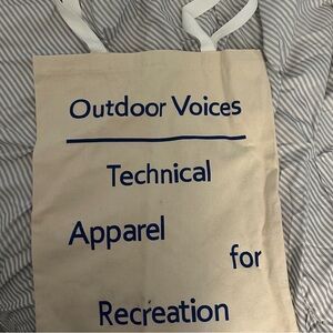 Outdoor voices tote